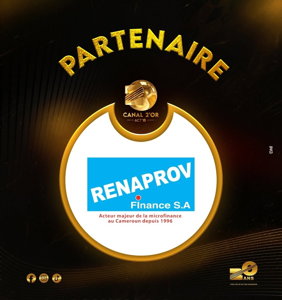 Partenaire Canal 2'Or Acte 15 — Renaprov Finance S.A.