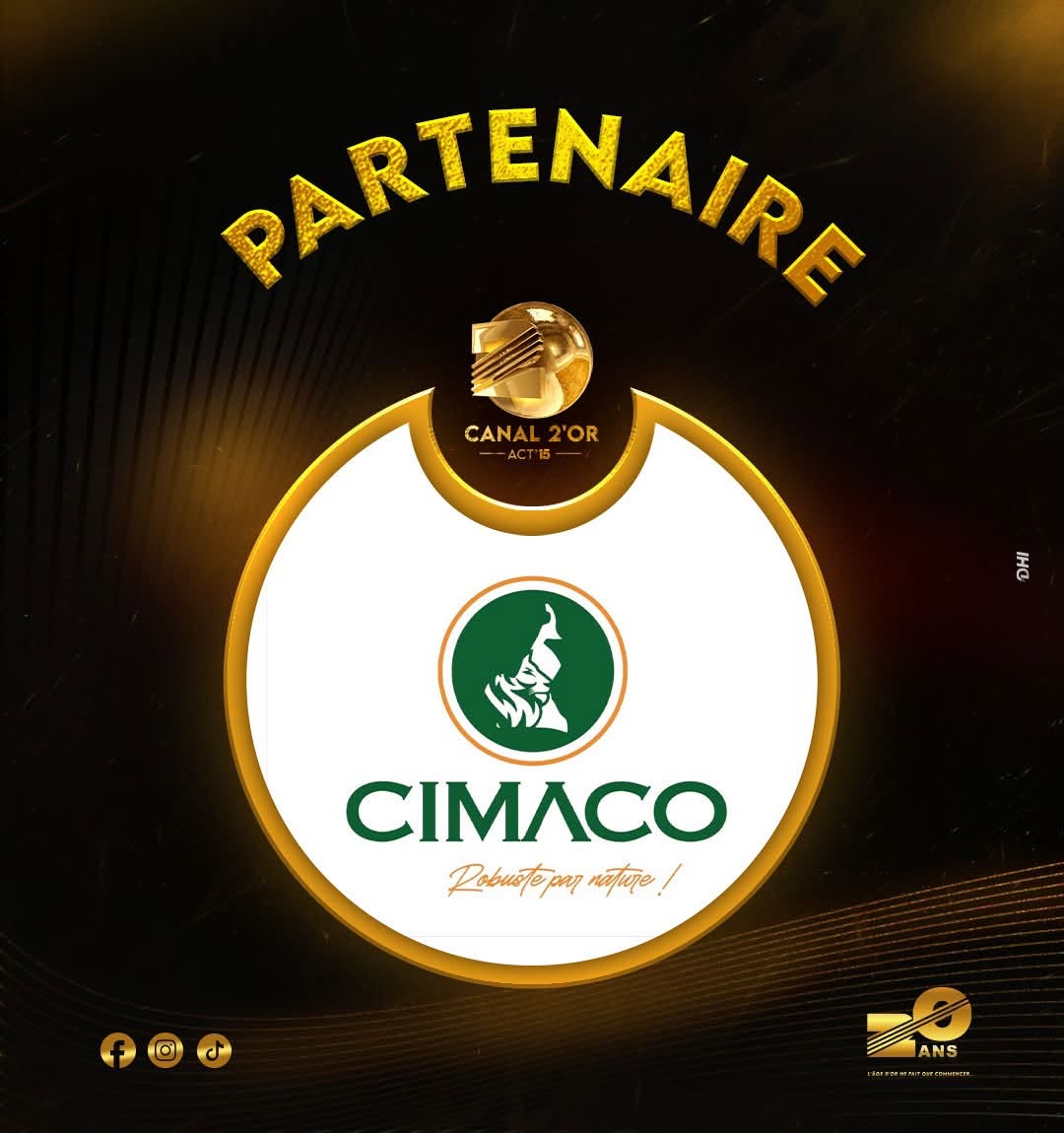 Partenaire Canal 2'Or Acte 15 — CIMACO